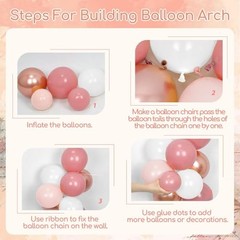 Rose Gold Birthday Decorations with Metallic Pearl Rose Gold Confetti Light