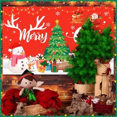 Large Merry Christmas Party Decoration Backdrop Xmas Backgrounds for Photo Props