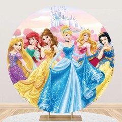 Round Backdrop Cover Princess Birthday Party Photo Background Home Studio Props