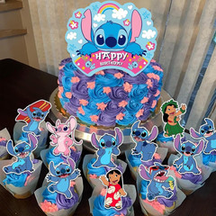 Stitch Party Supplies, 102 PCS Birthday Decorations Set Include Banner, Balloons