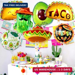 KatchOn, Big Mexican Fiesta Balloons – Pack of 7 | Fiesta Party Decorations | Me