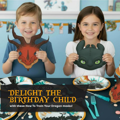 How to Train Your Dragon Party Supplies & Decorations | Banner, Tablecloth, Char