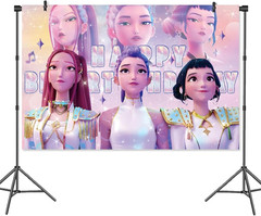 Cute Cartoon Backdrop Anime Birthday Backdrop Birthday Party Photo Backdrops Top