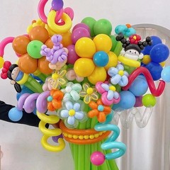 260 Long Balloons – Latex Twisting Balloons, Rocket, Spiral, Children’s Party…