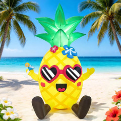 6FT Summer Inflatables Pineapple Giant Tropical Beach Hawaiian Outdoor Blow up D