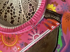5 VTG 1960S GROOVY HANGING HONEYCOMB ANIMALS PARTY DECOR/NURSERY/CHILD ROOM EUC!