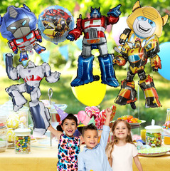 6 transformers foil balloon party happy birthday supplies decoration bumblebee