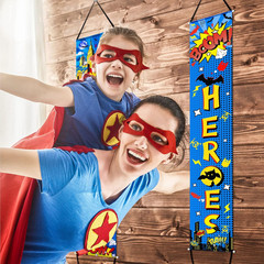 Hero Themed Party Decorations Welcome Heroes Porch Sign Door Banners Inspiration