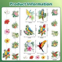 Hawaiian Party Decorations Hawaiian Flower Tropical Birds Garland Door Decoratio