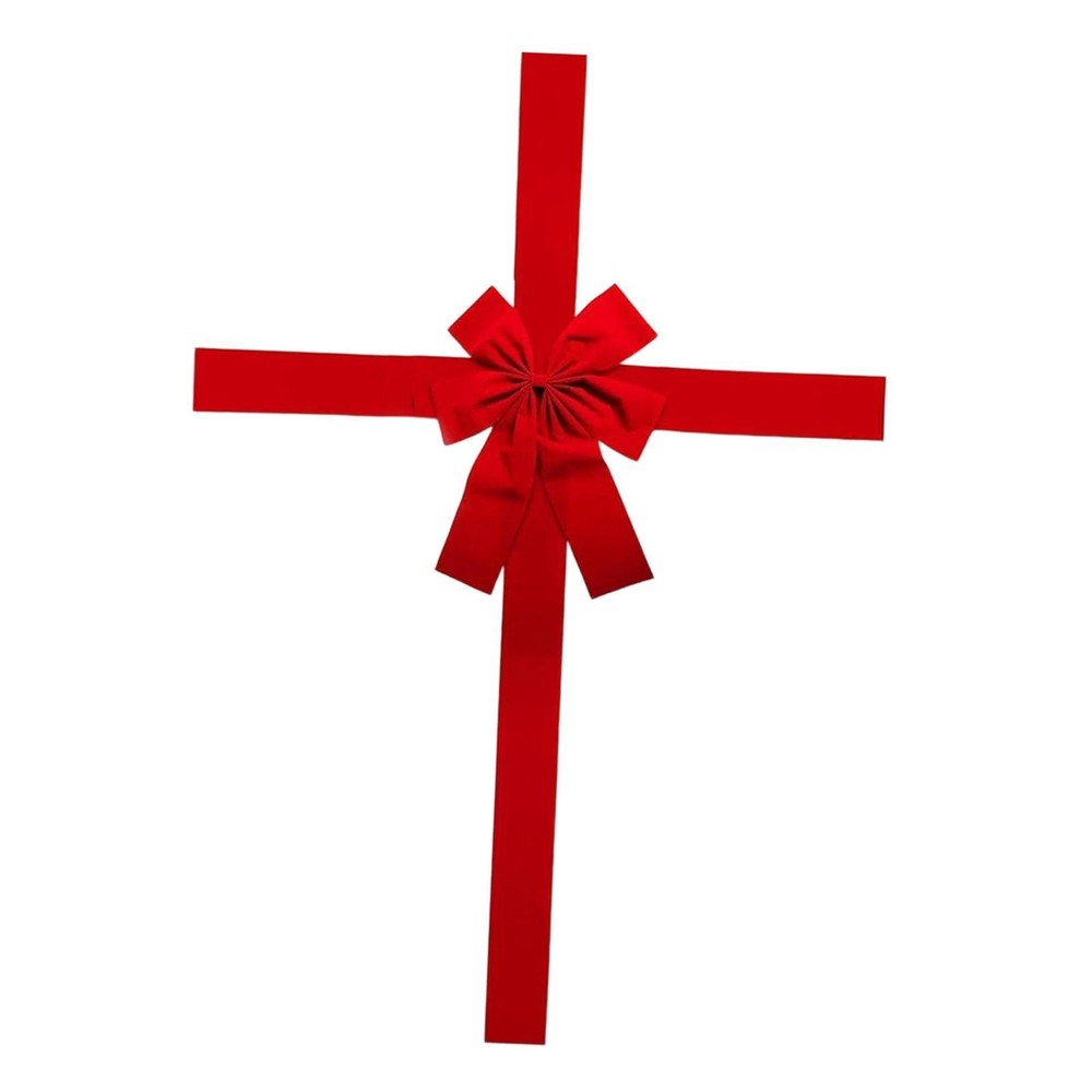 Door Hanging Bow Large Christmas Tree Bow for Home Gift Wrapping Shop Window