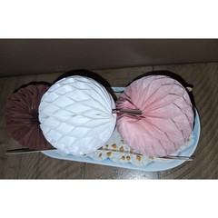 Vintage Beistle Honeycomb Banana Split Centerpiece Ice Cream Soda Shop Party