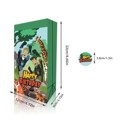 Wild Kratts Candy Bags Party Supplies 12PCS Gift Bags Stickers Party Favor