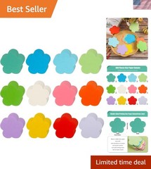 360 Pcs Spring Flowers Cutouts – Assorted Color Paper Flowers Shaped Die-Cuts…