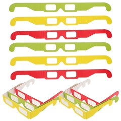 36Pcs Unique 3D Effect Paper Eyewear for Carnival and Holiday Party Decorations