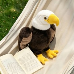 Bald Eagle Stuffed Animal Plush Toy Soft American Eagle Plush for Kid Home Decor