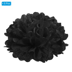 8″ Tissue Pom Poms Flowers, 5 Pack Paper Flower Ball for Wedding Bridal Showe…