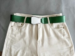 Fashion Belt With LOGO In Buckle Adjustive Lengh Max 115cm GREE COLOR