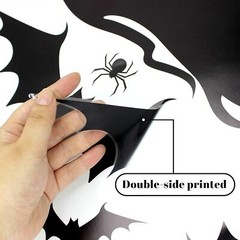 Large Halloween Window Clings Decorations Silhouette Witch