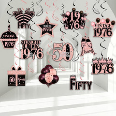 50Th Birthday Decorations Hanging Swirls – 30Pcs Happy 50Th Birthday Decor for W
