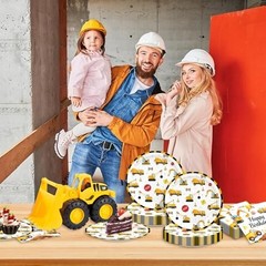 48Pcs Excavator Birthday Party Supplies – Construction Theme Decorations