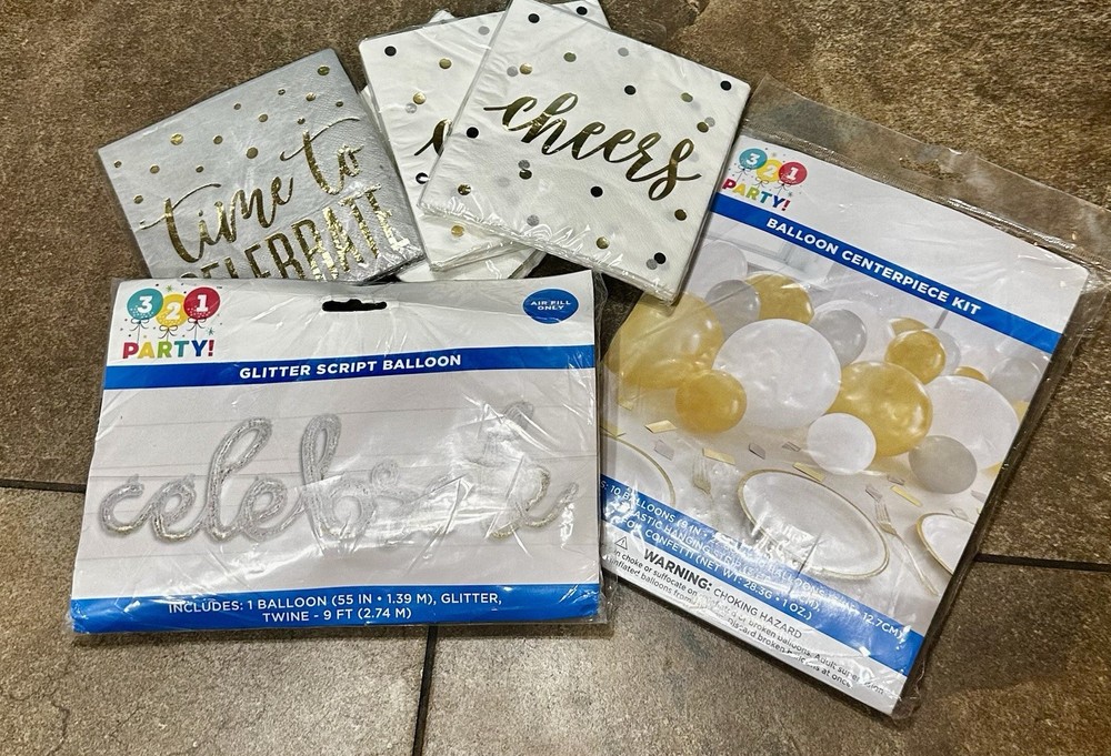 3 2 1 PARTY! Party Bundle Set Of 6 Items For Your Next Party Occasion Read Dis