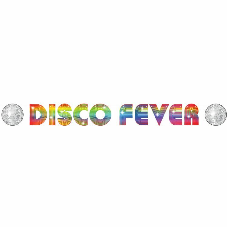 1970’s Disco Fever Streamer 6″ x 7′ Paper 1970’s 70’s Party Decorations Supplies