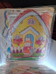 Vintage Easter Decoration Variety Value Pack Cutouts Dicut Paper Retro School