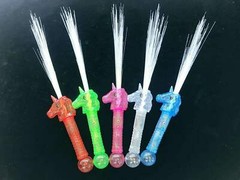 Light Up Unicorn Wand Color Changing Fiber Optic LED Lights Magic Wand , 5 Pack