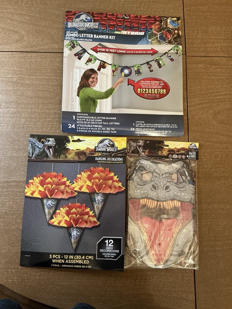 Jurassic World Dinosaur Birthday Party Supplies