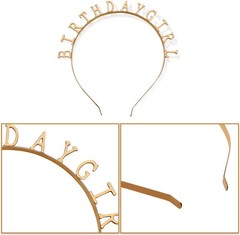 Chic Gold Satin Sash and Crown – Perfect for 16th, 21st, 30th Birthdays