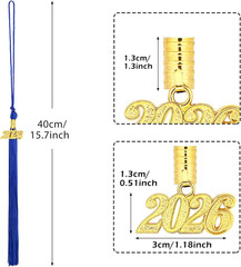 2026 Royal Blue Graduation Tassels – 10 Pack for Graduation Ceremonies