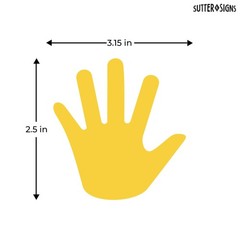 Paper Hand Cutouts Classroom School Bulletin Board Decoration Crafts 108 PCS