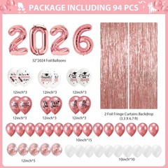 Pink Graduation Decorations 2026: 2026 Graduation Decorations Rose Gold Gradu…
