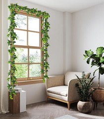 3Pcs Artificial Vines Ivy Garland 6.3Ft Fake Green Leaves Ivy Garland Faux
