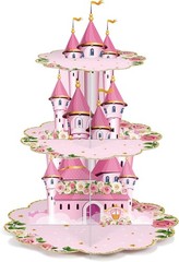 3 Tier Princess Birthday Cupcake Stand Party Decorations Floral Princess Cupc…