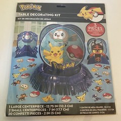 POKEMON Classic TABLE 3+ Pieces CENTERPIECE KIT NEW Party with Pikachu- 2 Packs