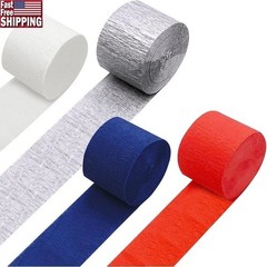 Crepe Paper Streamers 4 Rolls Party Decorations DIY Craft Supplies Holiday Use