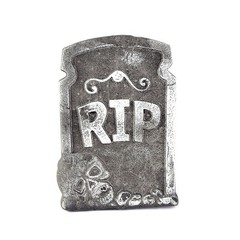 4 x Tombstones 36cm Gravestone Halloween Decoration Graveyard Polystyrene Prop