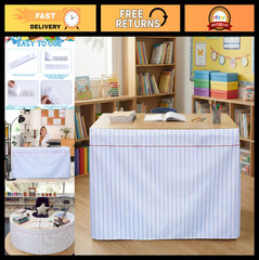 6ft Notebook Desk Skirt for Teacher Rectangular Tablecloth – Classroom Decor, Ba