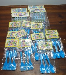 Thomas and Friends Birthday Party Decor Forks Spoons Straws