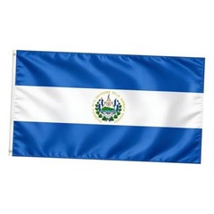 Flag, Flag of 3×5 Ft – Polyester Lightweight Flags with 2 1 Pc El Salvador