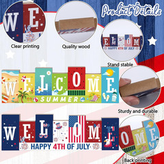 4Th of July Decorations – Summer Decorations for Home Double-Sided Different The