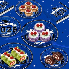 122 Pcs 2026 Graduation Decorations Serves 30, Graduation Party Plates and Napki