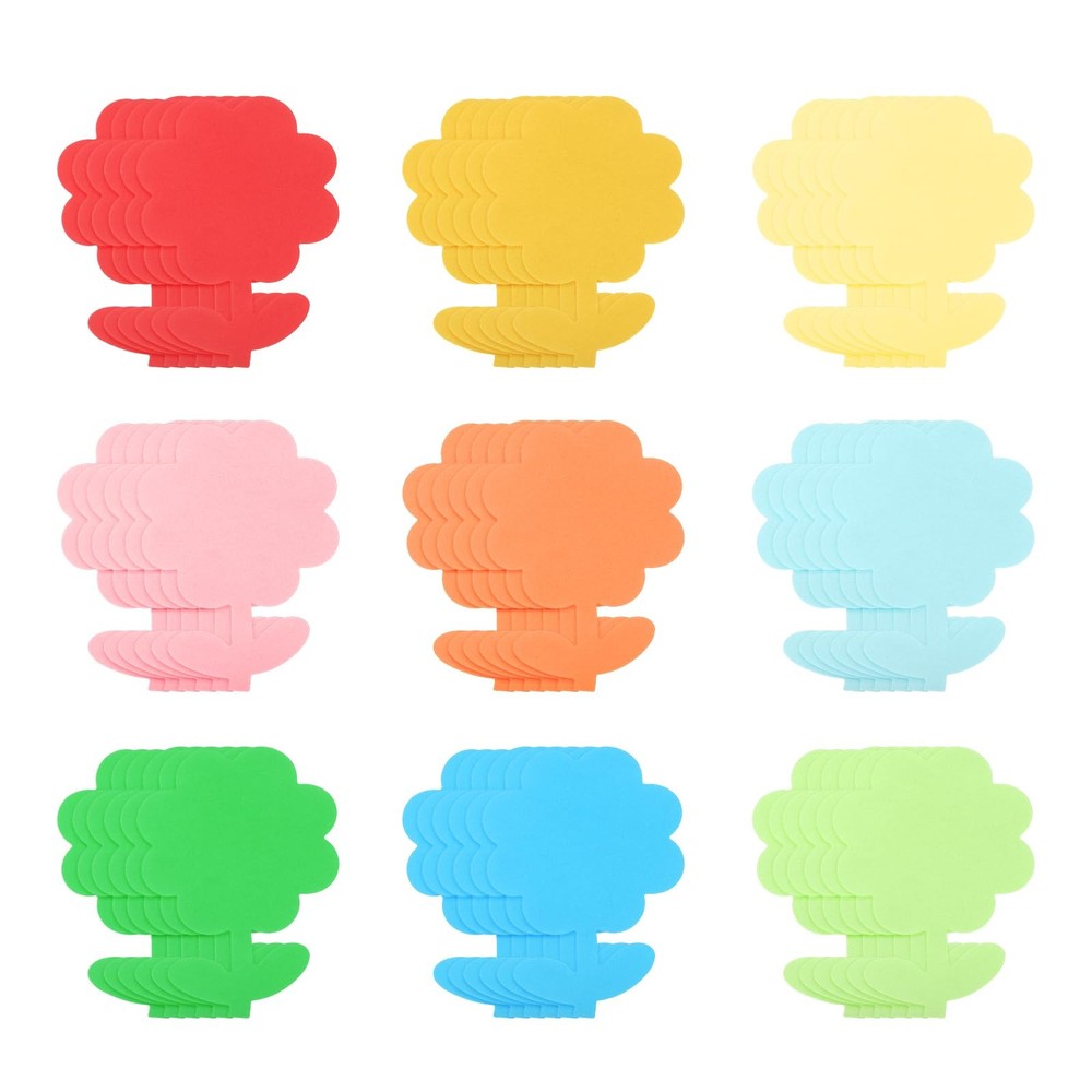 54Pcs Flower Cutouts, Flower Shaped Decorative Cut-Outs Die Cut Paper Decorat…