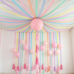 Pastel Crepe Paper Streamers, 9 Rolls 738ft, 1.77 in x 82 ft, Party Decor | 9 Pa