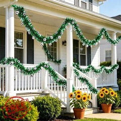 VToALARD Soccer Tinsel Garland World Cup Style 1