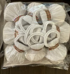 10 Pack/10 (100) White No Mess Hand Throw Streamer Confetti Poppers Wedding Grad