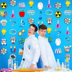 8pcs Science Party Hanging Garlands Science Birthday Party Decorations Chemis…