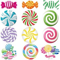 Pasimy 60 Pcs Candy Decorations Candy Cutouts Bulletin Board Set Sweet Pepper…