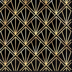 16 GLITZ AND GLAM LUNCH NAPKINS PARTY TABLE DECORATION ART DECO GATSBY 20’S NYE